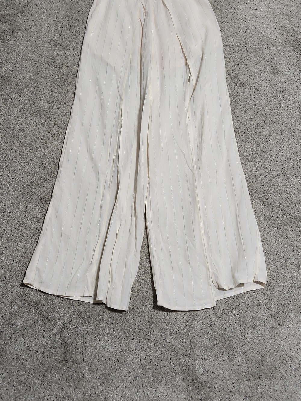 Beach Bunny Eastyn Top (Medium) and Ramsey Pant (Small) Set in Metallic Stripe - Picture 4 of 10